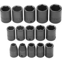 Socket Set, Impact, 1/2" Drive, 6 Points Equipex