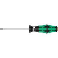 Slotted Screwdriver, 3/32" Tip, Round, 5-11/16" L, Plastic Handle Equipex
