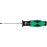 Slotted Screwdriver, 3/32" Tip, Round, 5-1/8" L, Plastic Handle Equipex