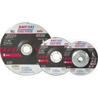 Disque de coupe Sait, 5" x 0,045", Arbre de 7/8", Type 27, Oxyde d'aluminium, 12 200 Tr/min Equipex