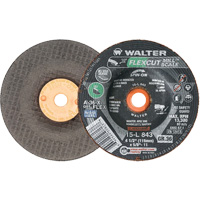 FLEXCUT MILL SCALE Grinding Wheel, 4-1/2", 36 Grit, Aluminum Oxide, 5/8"-11, 13300 RPM, Type 29 Equipex