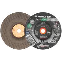FLEXCUT MILL SCALE Grinding Wheel, 5", 36 Grit, Aluminum Oxide, 5/8"-11, 12200 RPM, Type 29 Equipex