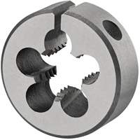 Round Adjustable Die, 10-24 Thread, High Speed Steel Equipex