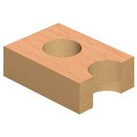 Through-Hole Carbide Tipped Drill, 2/5" Diameter Equipex
