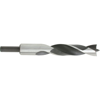 Brad Point, Wood Drills, 1", 8-5/8" Length, 1/2" Shank Equipex