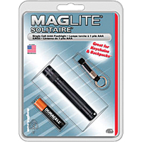 Lampes de poche Solitaire, Incandescente, 2 lumens, Piles AAA Equipex
