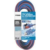 Arctic Blue Extension Cord, All-Weather, SJEOW, 14/3 AWG, 15 A, 25' Equipex
