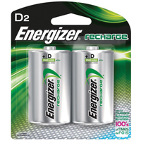 Rechargeable NiMH Batteries, D, 1.2 V Equipex