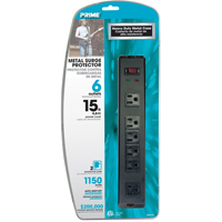 Protecteurs de surtension, 6 Prises, 1150 J, 1875 W, Cordon 15' Equipex
