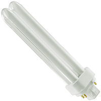 Compact Fluorescent Lamps, T4, 26 W, 3500 K, G24Q-3 Base, 12000 hrs. Equipex