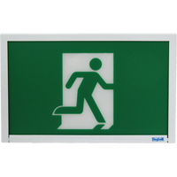 Enseigne de sortie coureur, DEL, &agrave; piles, 12" lo x 7 1/2" la, Pictogramme Equipex