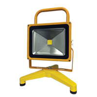 Rechargeable And Portable Floodlights, LED, 30 W, 3000 Lumens, Aluminum Housing Equipex