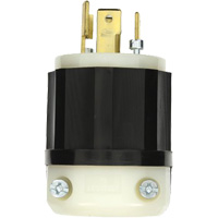 Industrial Grade Locking Plug, Nylon, 30 Amps, 347 V/600 V, L20-30P Equipex