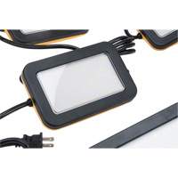 LED String Work Lights, 5 Lights, 50' L, Plastic Housing Equipex