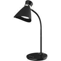 Desk Lamp, 6 W, LED, 16" Neck, Black Equipex