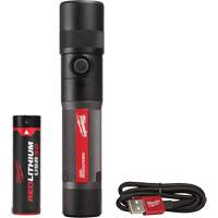 1100L Twist Focus Flashlight, LED, 1100 Lumens, Rechargeable Batteries Equipex