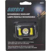 Headlamp, LED, 350 Lumens, 2 Hrs. Run Time, Rechargeable Batteries Equipex