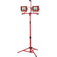 Twin Work Light with Tripod, LED, 40 W, 6000 Lumens, Aluminum Housing Equipex