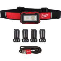 Magnetic Headlamp & Task Light, LED, 450 Lumens, 2.5 Hrs. Run Time, Rechargeable Batteries Equipex