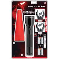 Ensemble de lampes de poche de s&eacute;curit&eacute;, DEL, 487 lumens, Piles D Equipex