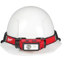 REDLITHIUM USB Hardhat Headlamp, LED, 600 Lumens, 5 Hrs. Run Time, Rechargeable Batteries Equipex