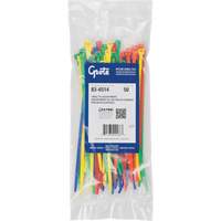 Attaches en nylon, Longueur 8", R&eacute;sistance &agrave; la traction 50 lb Equipex