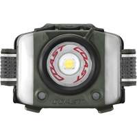 Lampe frontale FL97R &agrave; trois couleurs avec syst&egrave;me Twist Focus et commande vocale, DEL, 830 lumens, 2 hres de fonctionnement, piles Rechargeable Equipex