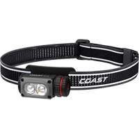 Lampe frontale COAST WPH10R &agrave; deux couleurs avec aimant et agrafe, DEL, 500 lumens, 3,25 hres de fonctionnement, piles Rechargeable Equipex
