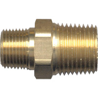 Mamelon de r&eacute;duction hexagonal, Laiton, 1/2" x 3/8", NPT x NPT Equipex