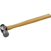 Ball Pein Hammer, 16 oz. Head Weight, Plain Face, Wood Handle Equipex