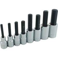 Hex Head SAE Socket Set, Hex, 1/2" Drive, 8 Pcs Equipex