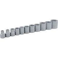 SAE Socket Set, 11 Pcs, 3/8" Drive Size Equipex