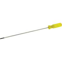 Electrician's Slotted Screwdriver, 3/16" Tip, Round, 15-1/2" L, Plastic Handle Equipex