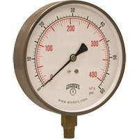 Stainless Steel Pressure Gauge, 2-1/2" , 30" Hg Vac., Bottom Mount, Liquid Filled Analogue Equipex