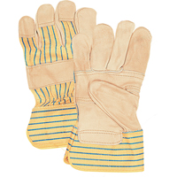 Gants d'ajusteur &agrave; paume renforc&eacute;e, Grand, Paume en Cuir fleur de vache, Doublure en Coton Equipex