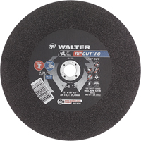 Ripcut Stainless Steel & Steel Cut-Off Wheel for Stationary Saws, 18" x 3/16", 1" Arbor, Type 1, Aluminum Oxide, 3400 RPM Equipex