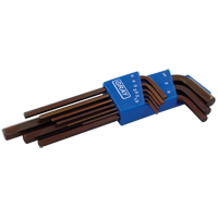 Long Arm Hex Key Set, 9 Pcs., Metric Equipex
